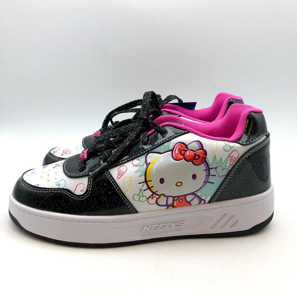 Heelys Girls Hello Kitty Kama Sneakers US 7 EU 39 Black White Multi NIB - Picture 8 of 14